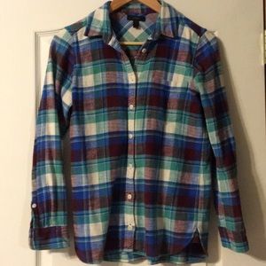 Flannel top from J Crew